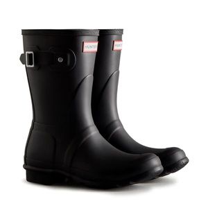 Women's Original Short Rain Hunter Boots in black